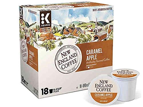New England Coffee K-Cup Caramel Apple - 18 Count
