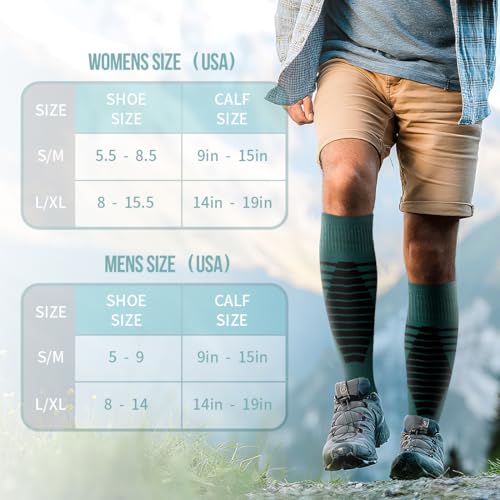 Image of COOLOVER Copper Compression Socks for Women and Men(6 Pairs)-Best Support for Running, Athletic, Travel