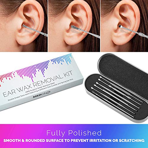 Kits de Remoção de Cera de Orelha - Conjunto de 2-6 peças de Kit de Remoção de Cera de Orelha de Aço