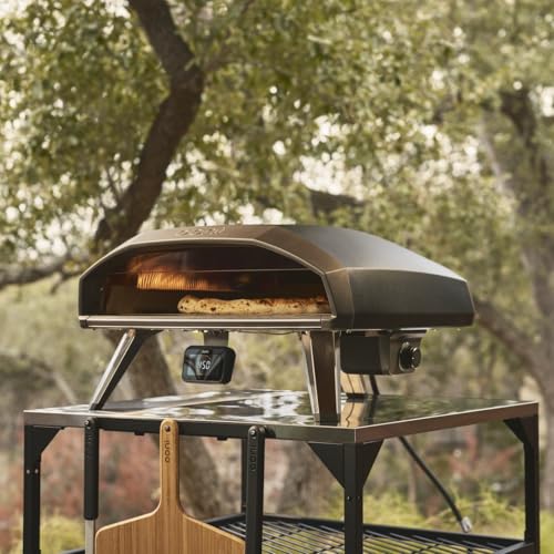 Ooni Koda 2 Pro 18\ Gas Pizzaofen – Schwarzgrau – Gas Pizzaofen mit 2 Kochzonen – Kompakt & Tragbarer Outdoor Pizza Ofen – Perfekt für Neapolitanische Pizza in 60 Sekunden