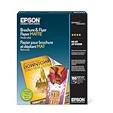 Epson Brochure and Flyer Paper Matte Double-Sided (S042384) 8.5' x 11'