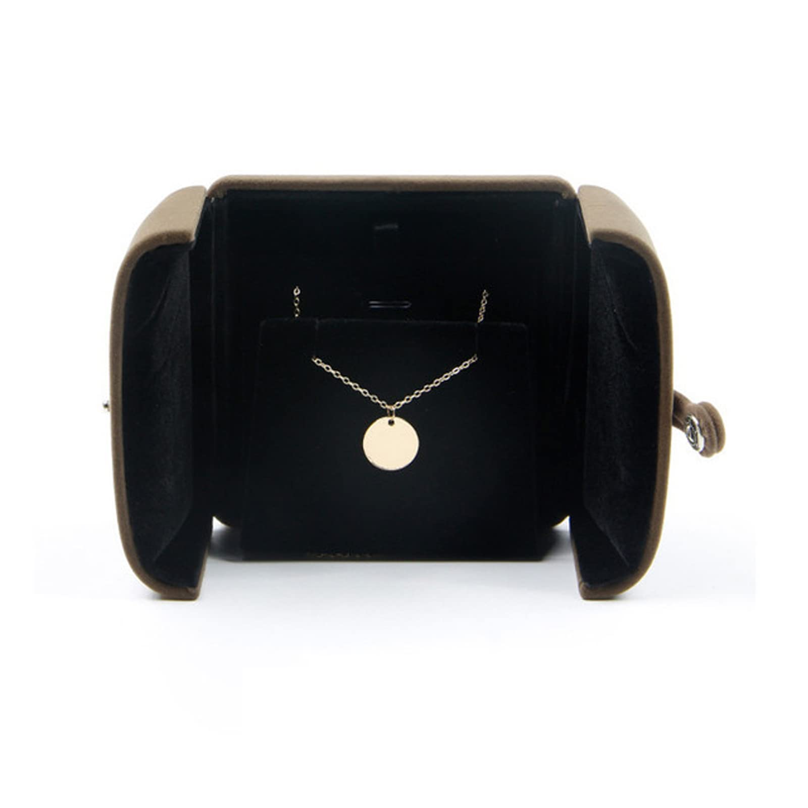 Joyero Doble Abierto para Collares, Pendientes, Anillos, Estuche de exhibición para Bodas (Caja para Colgantes) ()