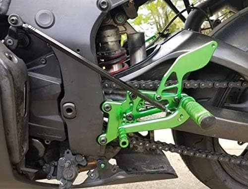 Miniatura 6 de DEFUMP - Juego de estriberas para motocicleta, reposapiés trasero totalmente ajustables, apto para YZF R6 R6S YZF600R 2003 2004 2005 PROCNC