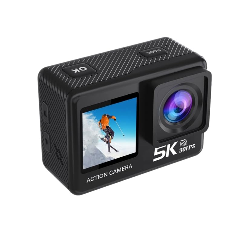 bergxperten MatroDive - Revoluciona tu fotografía subacuática 5K 50MP cámara de acción impermeable con EIS, WiFi y gran angular de 170°, para esnórquel y vlogging
