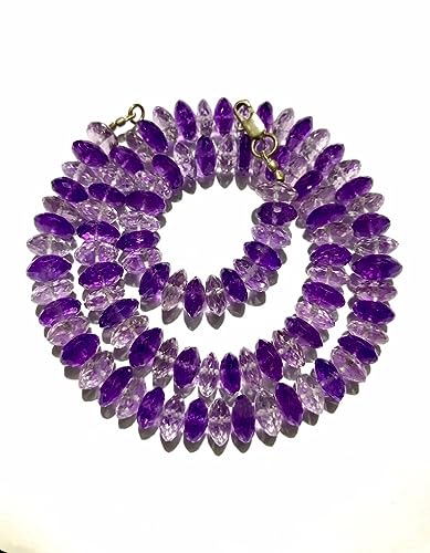Perles améthyste naturelle 10mm à facettes pour création de bijoux