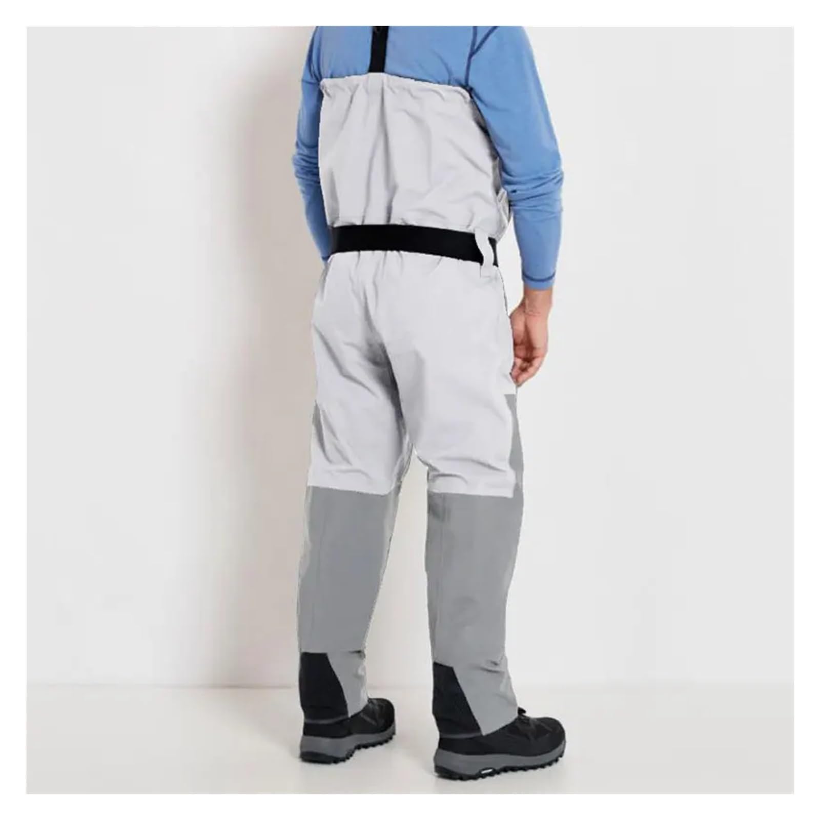 Tuta da Pesca Wader da Pesca con Cerniera sul Petto, Calzamaglia Robusta Convertibile con Cerniera, Impermeabile, Leggero e Traspirante(XS)