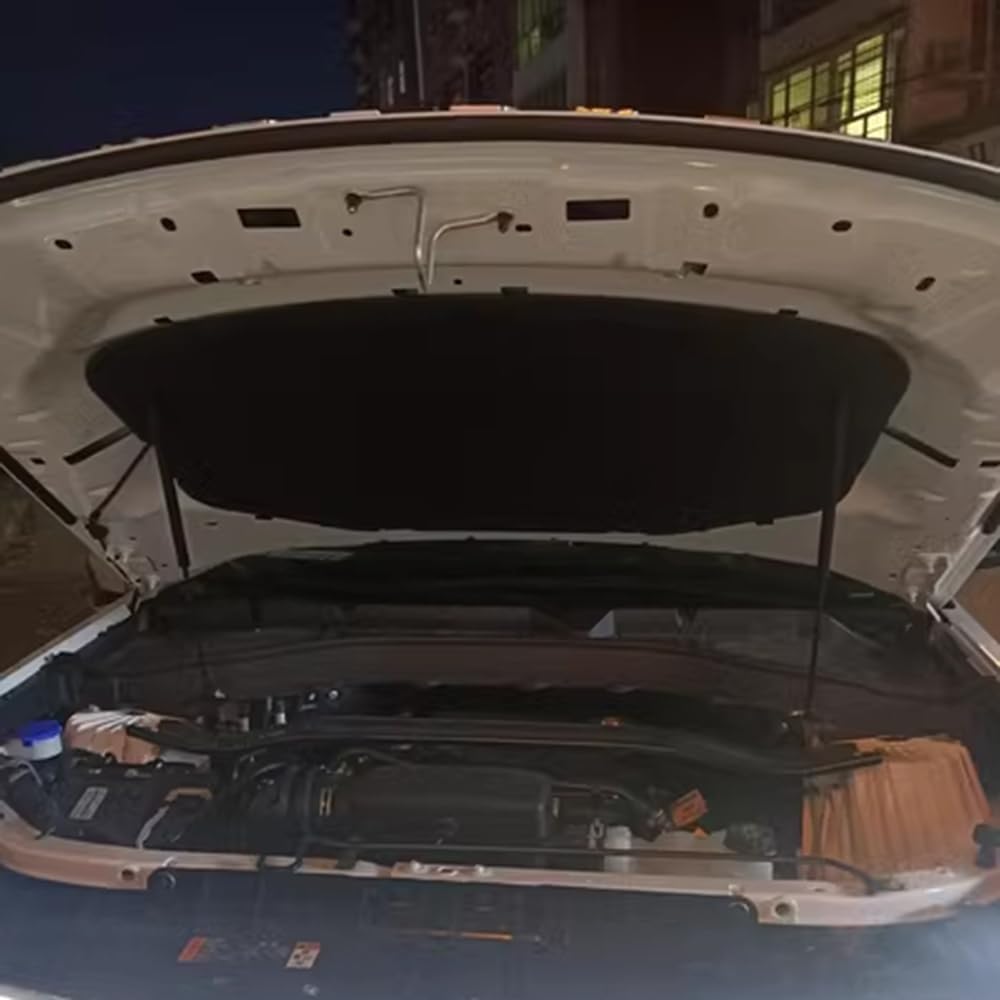 Car Hood Engine Strut Bar Compatible With Explorer 2020-2025 U625 Gas Shock Buffer Lift Support Rod Styling(Carbon Red)