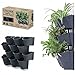 Produktbild Blumentopf 12er Set Vertikaler Garten Pflanzenwand Cascade Wall Taschen Wandgarten zur vertikalen Begrünung (67x57cm Hängender Wandgarten)