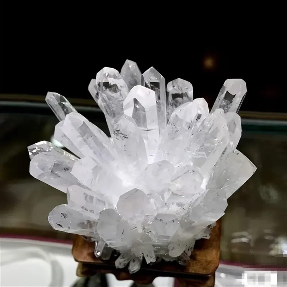 YLQUXEUV 1pc 200-300g Sparkling Clear Quartz Crystal Cluster