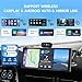 CarPlay Screen for Car Tablet Android Auto Smart Screen for Car, 4K Dash Cam Portable Car Play with 3 Channel Camera,10.26” Wireless Display with FM Radio Stereo Bluetooth 5.2, 128GB TF Card Black