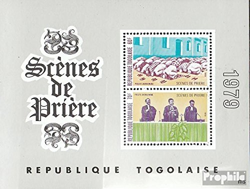 Prophila Collection Togo Block 147 (Completa Edizione) 1979 Religione in Togo (Francobolli per i Collezionisti) Cristianesimo