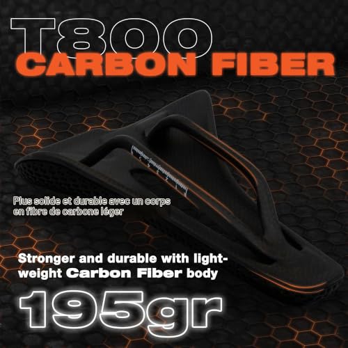 IMPALAPRO Selle 3D Carbone Imprimée Ultraléger 195g Vélo Route — Selle Vélo en Carbone T800 Nid d'abeille Ergonomique Évidement Central Respirante — Rails Ovales 7x9mm | VTT Gravel 250x140mm – vue 3