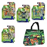 2 Ninja Turtles in einem Set Spar-Set 182977 - Teenage Mutant Ninja Turtles - Spielfiguren-Set, Leonardo, Michelangelo und 2 Bösewichte - ca. 11cm