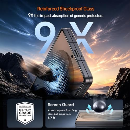 Image of Mr.Shield [2 Pack] Easy-X Tempered Glass Screen Protector for Z Fold 8