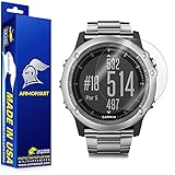 Garmin Fenix 3 HR Screen Protector [Full Coverage][2 Pack], ArmorSuit MilitaryShield Lifetime Replacements - Anti-Bubble Ultra HD Screen Protector for Garmin Fenix 3 HR - Clear