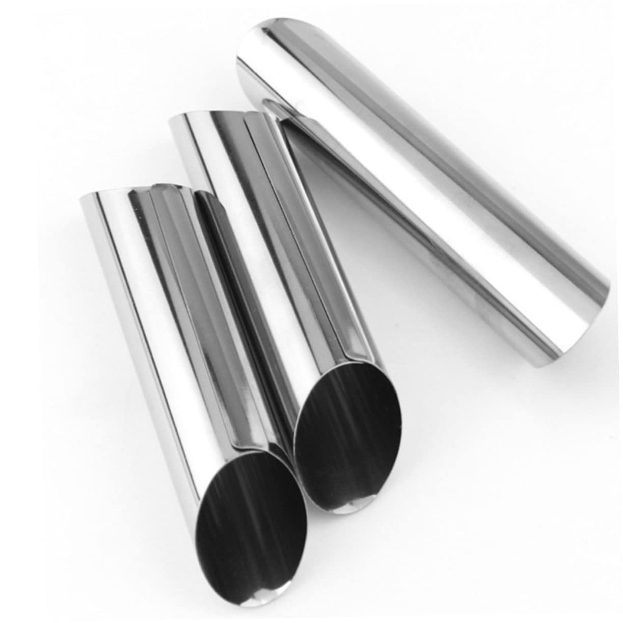 Mikinona 15pcs Stainless Steel Danish Croissant and Molds Food-grade Baking Tool Reusable and Easy to Cookies and Desserts