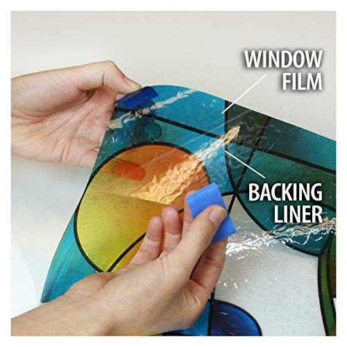 Vinilo decorativo para ventanas diseño pez 36x90 in miniatura 6