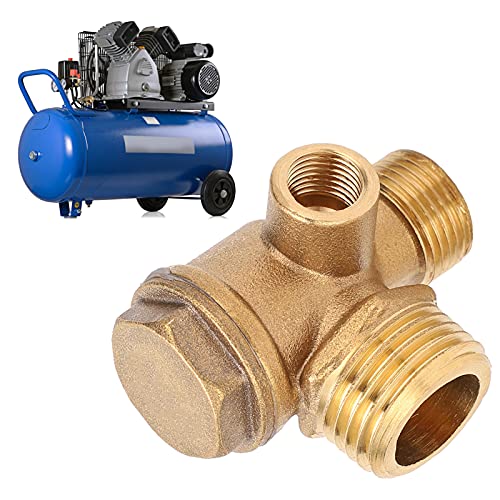 Remplacement du clapet anti-retour de compresseur d'air, clapet anti-retour de compresseur d'air 1/2 X 3/8 X 10 3 ports anti-retour pour système pneumatique...