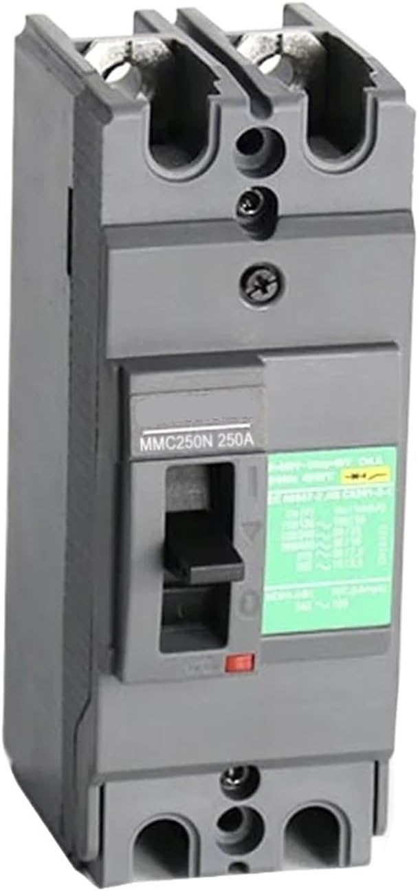 MMC-250 250A Molded Case Circuit Breaker Overload and Short-Circuit Protection Fire Retardant 2P