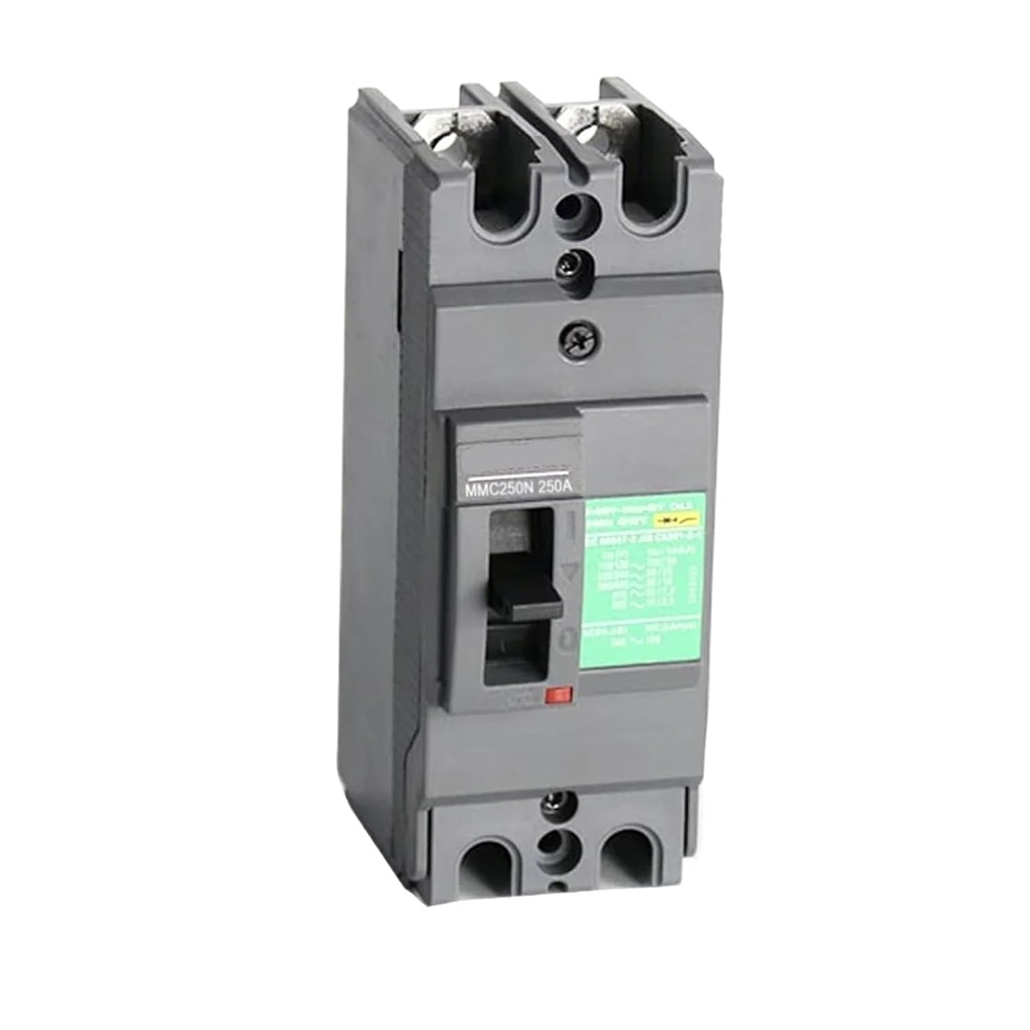MMC-250 250A Molded Case Circuit Breaker Overload and Short-Circuit Protection Fire Retardant 2P
