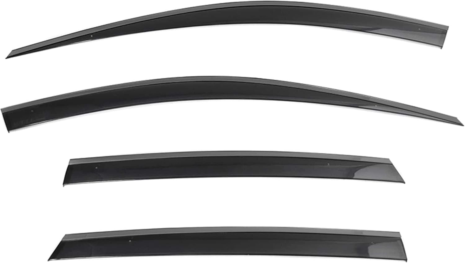 WellVisors Window Visors Wind Deflectors Compatible with Volkswagen VW 2021-2026 ID.4 with Black Trim Rain Guards 3-847VW023