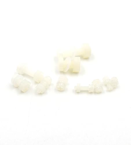 Miniatura 4 de HVAZI Metric M2 M2.5 M3 M4 M5 - Kit surtido de tornillos de cabeza de sartén Phillips de nailon (blanco)