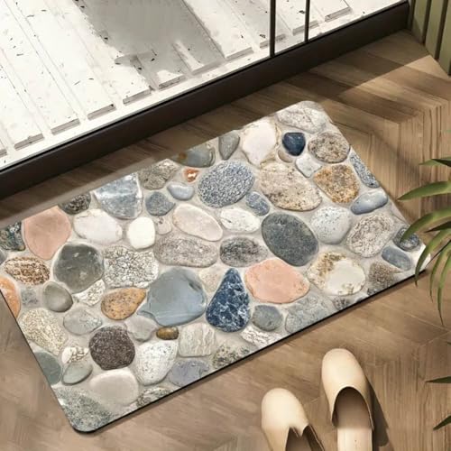 Alfombrilla de baño de diatomita de secado rápido y tapete antideslizante para ducha 2