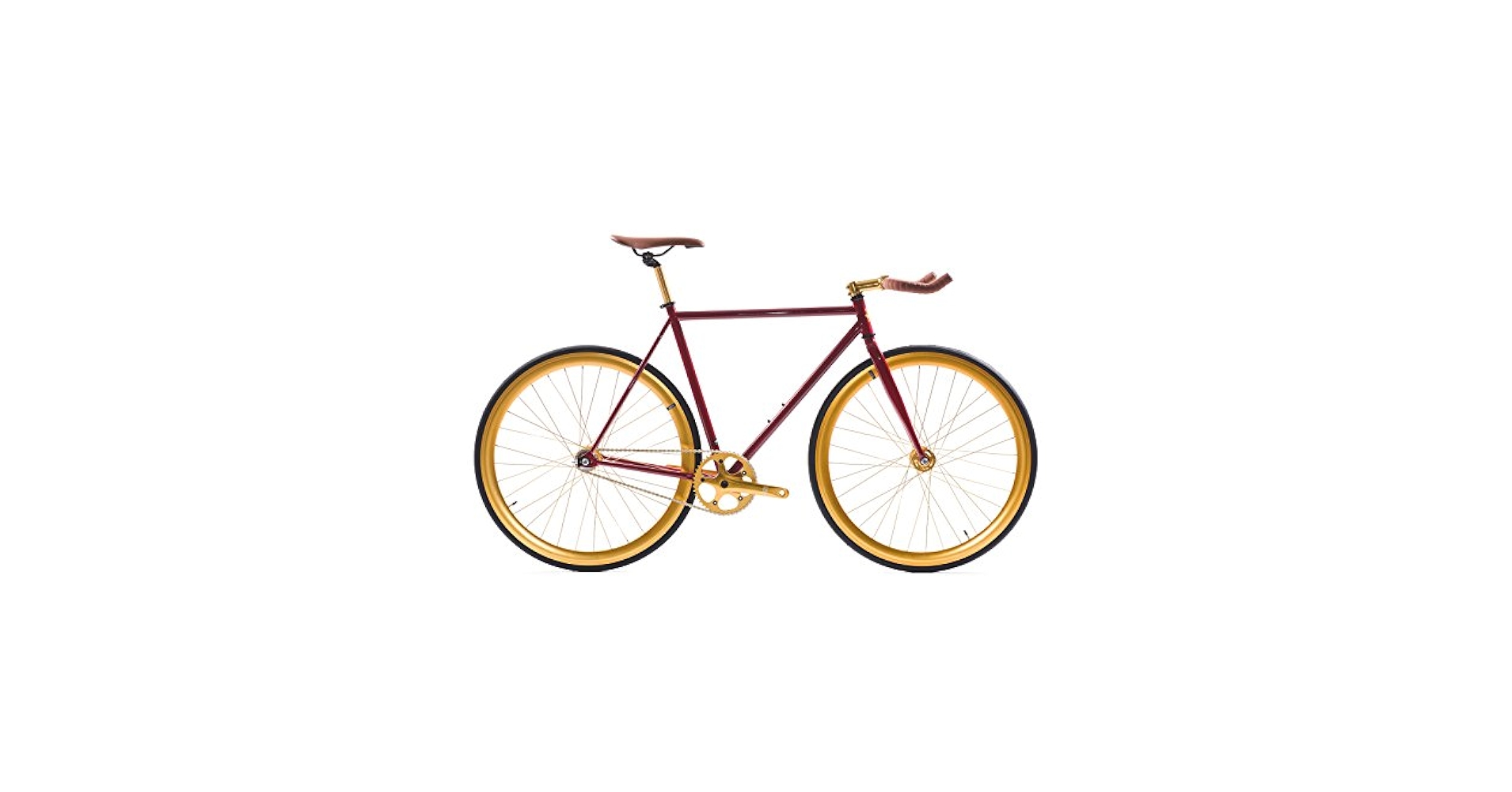 froggerREDホワイト26 Pure Fix Premium Fixed Gear Single Speed Bicycle, 61cm/X
