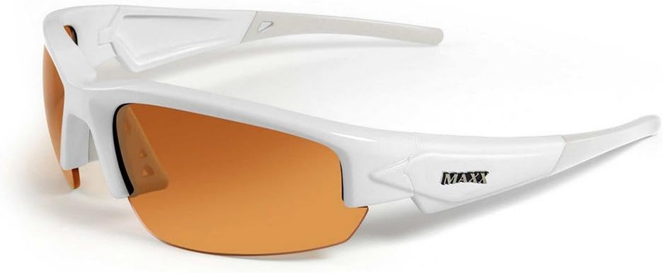 Maxx Phantom 2.0 Sun Glasses White Amber Lens