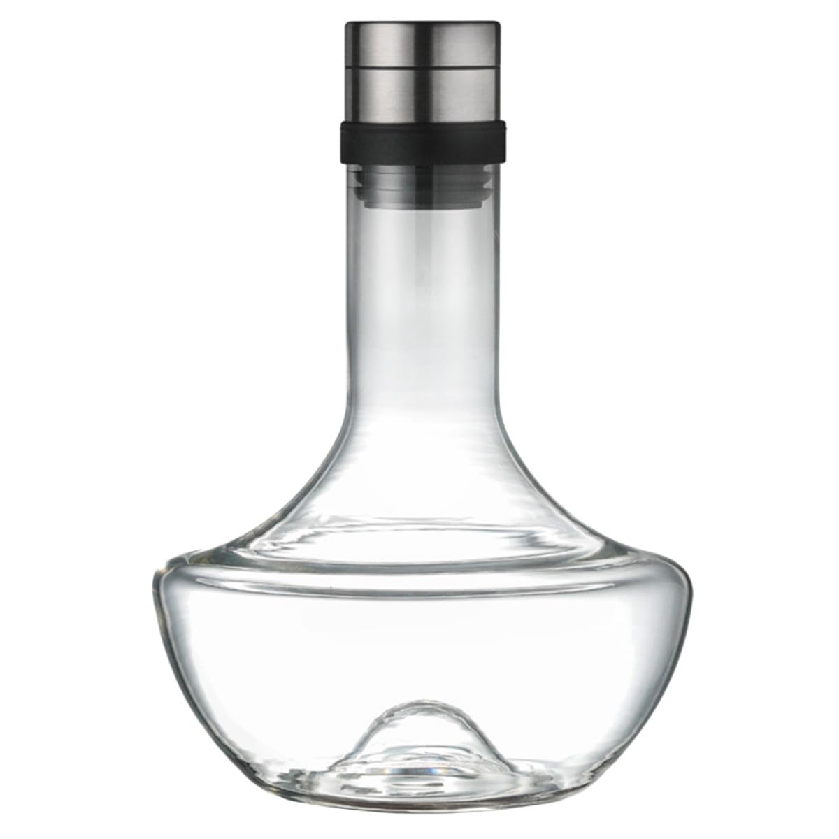 Gadpiparty Decanter di Vetro 1000ml per Vino Forma Curva, Aeratore Rapido e Facile da Tenere, Caraffa per Degustazione e Servizio Vino a Casa