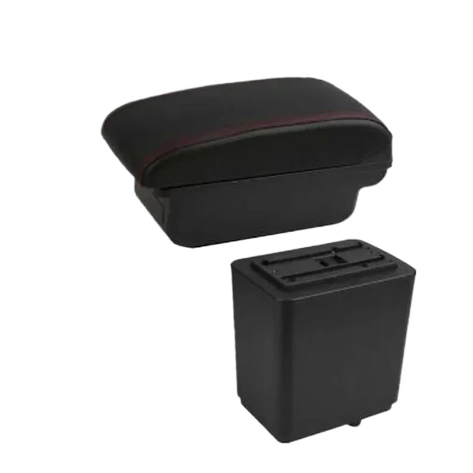 Ggwqoops Car Armrests For Citroen For Berlingo Car Armrest Box Dedicated Retrofit Storage Accessories Armrest Box(A1 red line No USB)
