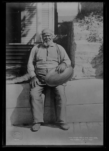 HistoricalFindings Photo: Melon-cholic Days,gladdest,Year,African Americans,Watermelons,Fruit,Men,c1906