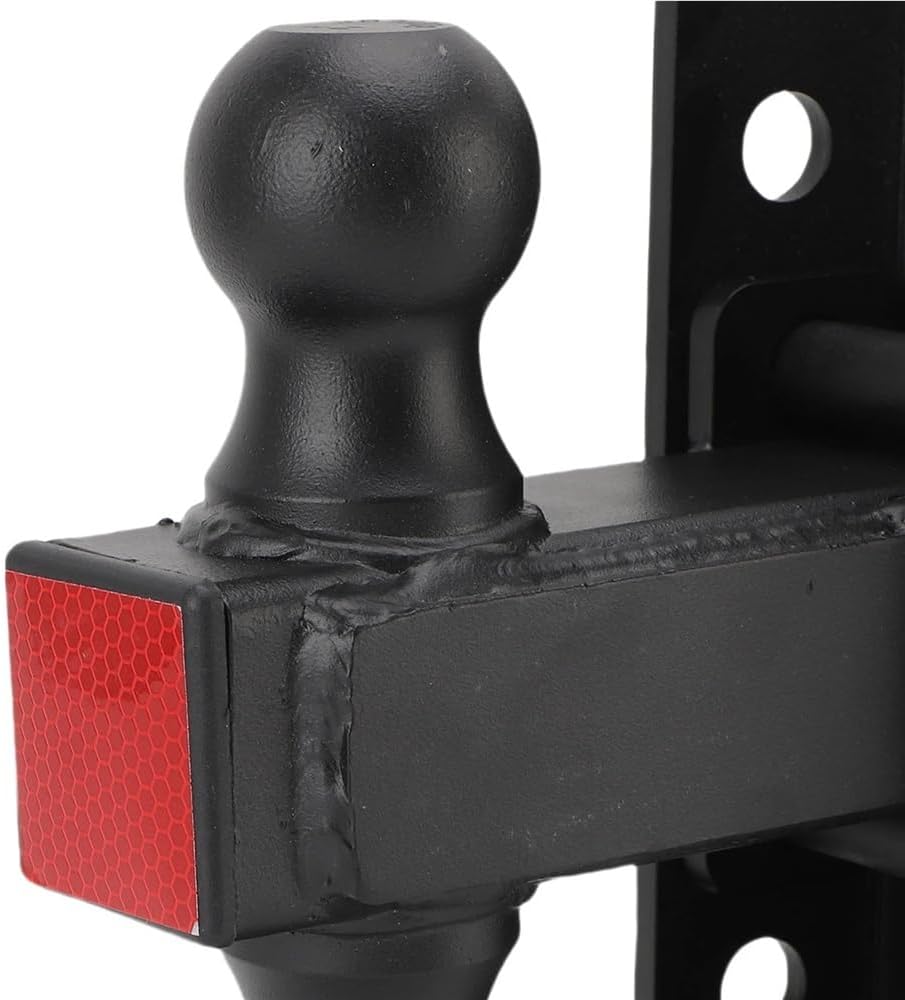 OUTMX Adjustable Trailer Hitch Ball Mount 6 Inch Drop Rise Heavy Duty Tow Hitches for 2 Inch Hitch Receiver 12500 Lbs Capacity