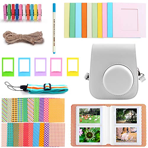 Funda y accesorios compatibles con cámara Fujifilm Instax Mini 11 Instant Polaroid, paquete incluye álbumes, filtros, correa para el hombro y otros accesorios