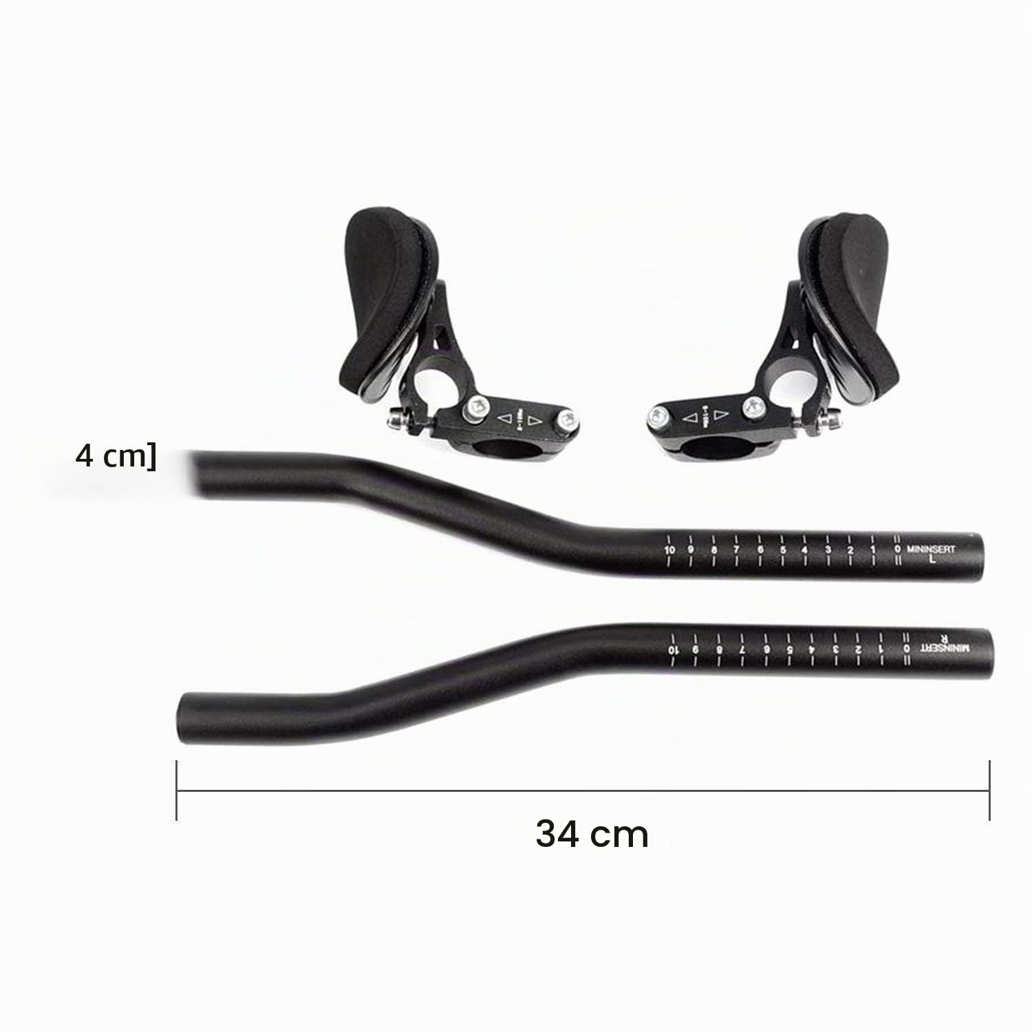 Prolongateur Guidon de Vélo, Cycle Triathlon Racing Cycling Clip sur Bars Relaxation Repos