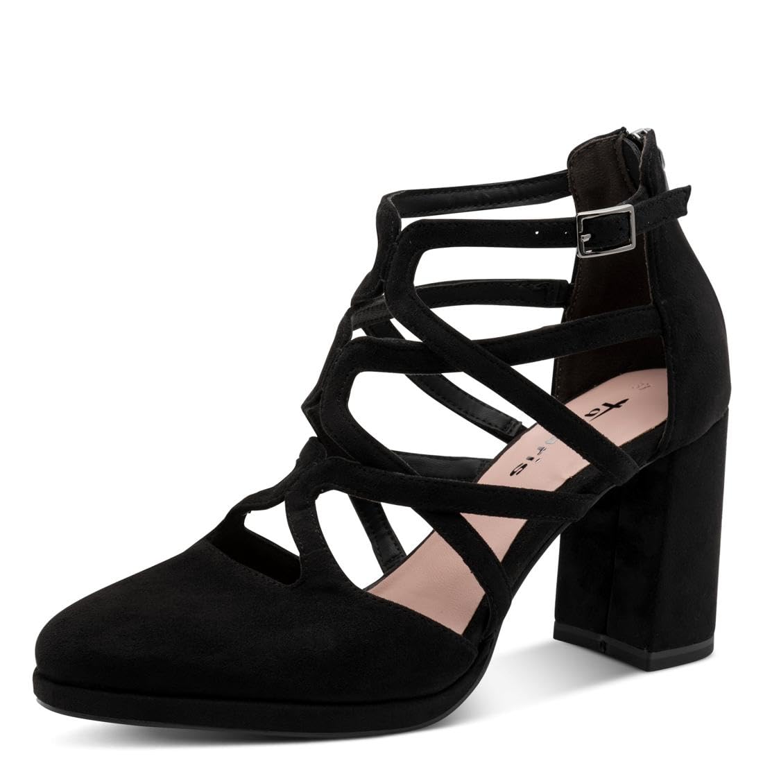 Tamaris Women's pumps with block heel black 3.5 UK
