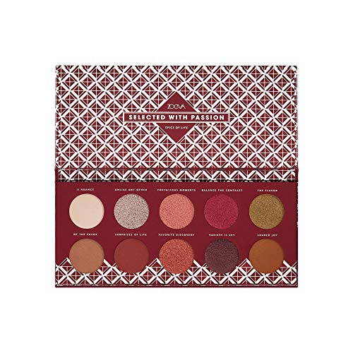 ZOEVA Spice of Life Eyeshadow Palette - 10 Highly-Pigmented Eye Shadows, Neutral to Bold Shades, Shimmer, Matte, Metallic Finishes, Suitable for All Eye Colors