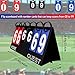 IVONNEY Flip Scoreboard Tabletop Score Flipper, Football Portable Scoreboard, Flip Score Keeper, Outdoor Score Flip Cards for Basketball Volleyball Tennis Sports - 6 Digits Scoreboard