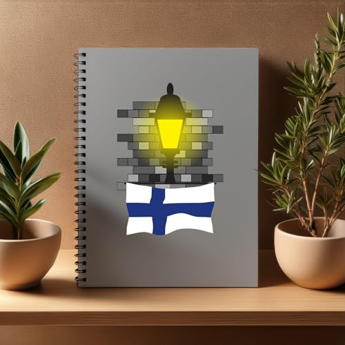 Carnet A5 Finlande briques réglure lignée lot de 20 cahiers notes professionnels