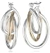 Napier"Napier Classics" Two-Tone Twisted Hoop Earrings