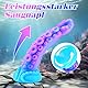 18 cm Anfänger kleines Monster-Tentakel-Dildo mit Saugfuß, Silikon Fantasie-Drachen-Analplug, realistischer Oktopus-Penis konischer Alien-Dildo, lila-blaues G-Punkt-Spielzeug für Männer und Frauen