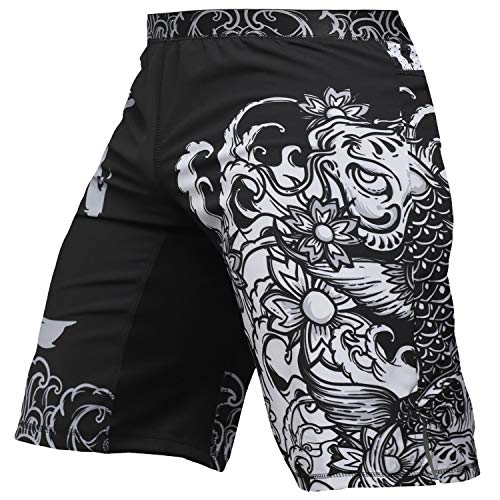 Short MMA homme Hardcore Training noir anti-déchirure pour grappling et combat