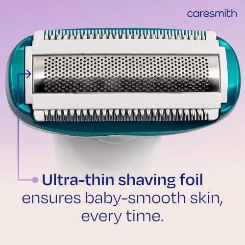 Image of Caresmith Bloom 4 in 1 Face & Body Hair Trimmer for Women | 3 Heads- Body Trimmer & Shaver, Face Trimmer & Eyebrow Trimmer | Rechargeable | Hair Removal Machine for Women, Green