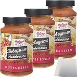 usy Bundle für Hofgut Nudelsauce Bolognese 3er Pack (3x480g Glas) + usy Block