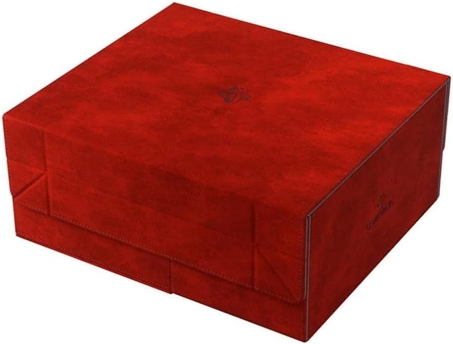 Gamegenic Card Deck Box – Games’ Lair Red 600CT - Durable and Sturdy TCG, OCG Card Storage – Compatible with Pokemon Yugioh Commander MTG Magic: The Gathering Cards