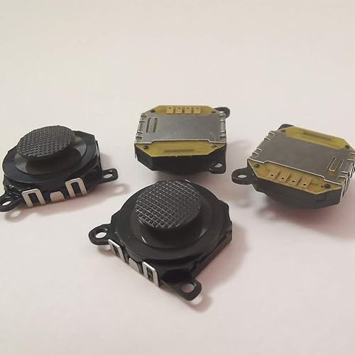 Miniatura 7 de IJJ Piezas de Repuesto Analógico 3D Botón Palillo Joystick Rocker con Tapa para PSP 1000 1001 -Negro 2PCS,PSP 2-Axis Analógico Pulgar Joystick