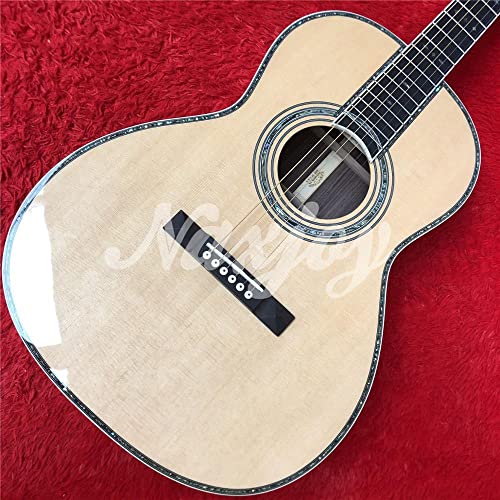 Toutes Les Bois Massif 37,5 Pouces 000 Guitare Acoustique de Style, Toit épineux Solide, Bassin et côtés en Palissandre… - Les Beatles, Paul McCartney, John Lennon, RIngo Starr, George Harrison Toutes Les Bois Massif 37,5 Pouces 000 Guitare Acoustique de Style, Toit épineux Solide, Bassin et côtés en Palissandre… – Image 6