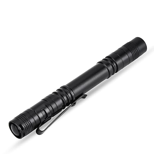 Milltrip Pen Light with Clip,1200-Lumen Pen Flashlight 5.2" Mini LED Flashlight Pocket Flashlight for Inspection, Camping, Outdoor, Emergency