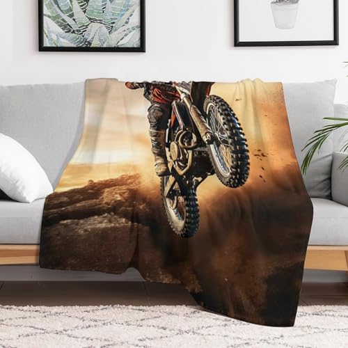 Couverture motocross et plaid de flanelle pour soirée cocooning - 3