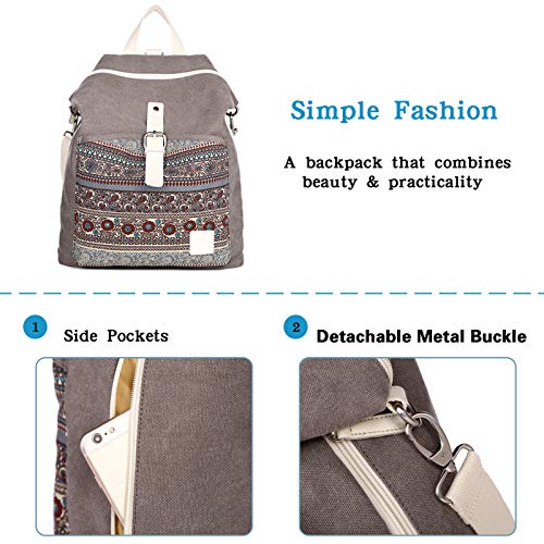 FANDARE Casual Rucksack Damen Schultertasche Mädchen Schultasche Schulranzen für Universität Reise Einkaufen Dating… – Bild 6